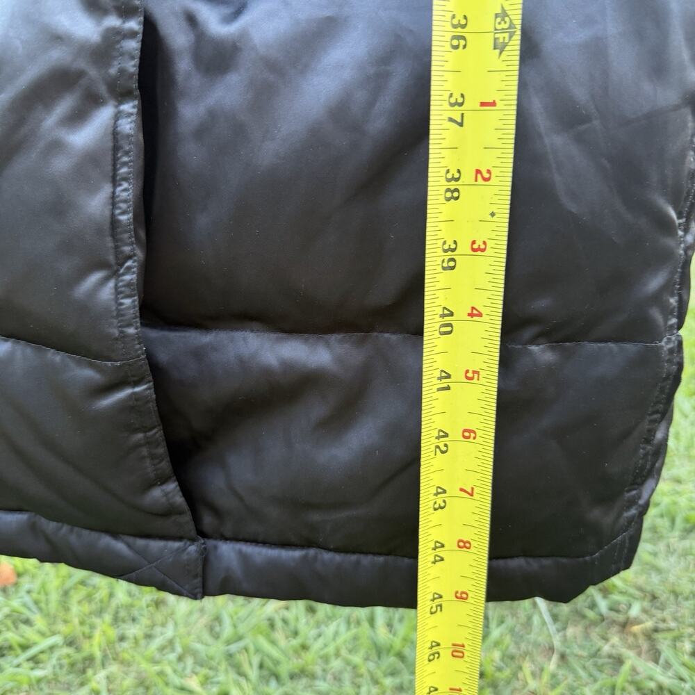 Vintage Y2K Braetan Black Long Trench Puffer Coat Belted Maxi Jacket Womens S - Picture 13 of 16